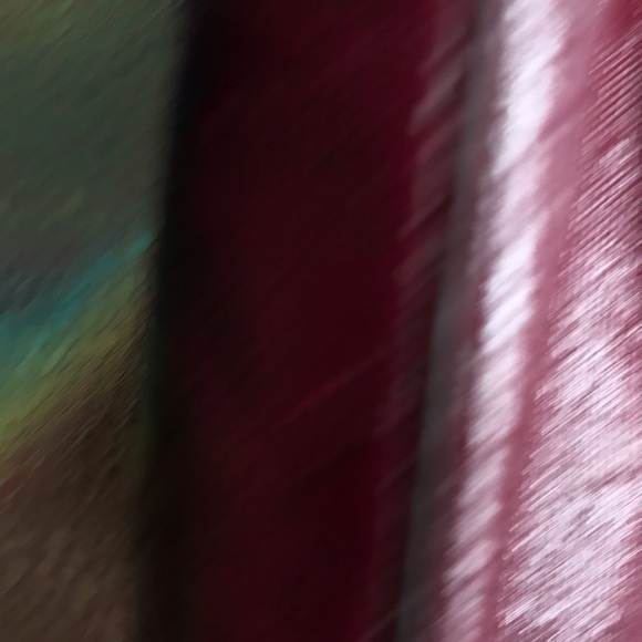 Michael Kors Maroon Embossed Logo Chain Tote Bag - Picture 3 of 5